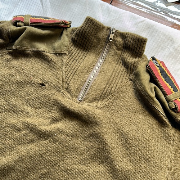 Oakley Lambs Wool Pullover Sweater Military Green Milsim Army Style Sweatshirt - Picture 2 of 13